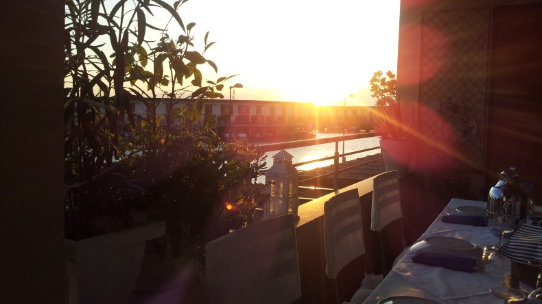 tramonto da terrazzo